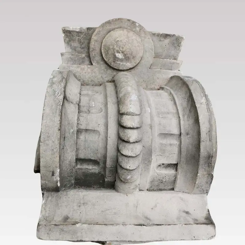 A wall-mounted console in gray plaster. France 80s - Artismove image 2