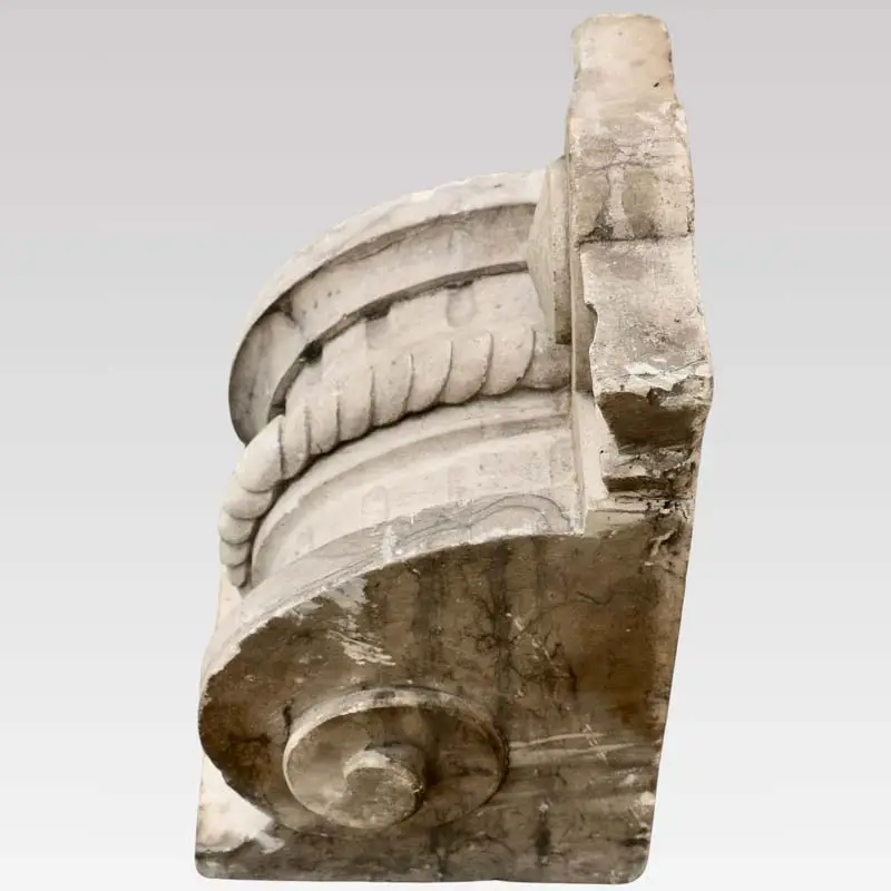A wall-mounted console in gray plaster. France 80s - Artismove image 3