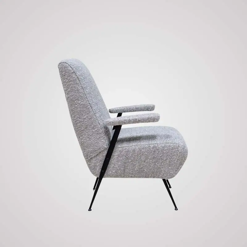 A pair of armchairs, Italy 50s. image 4