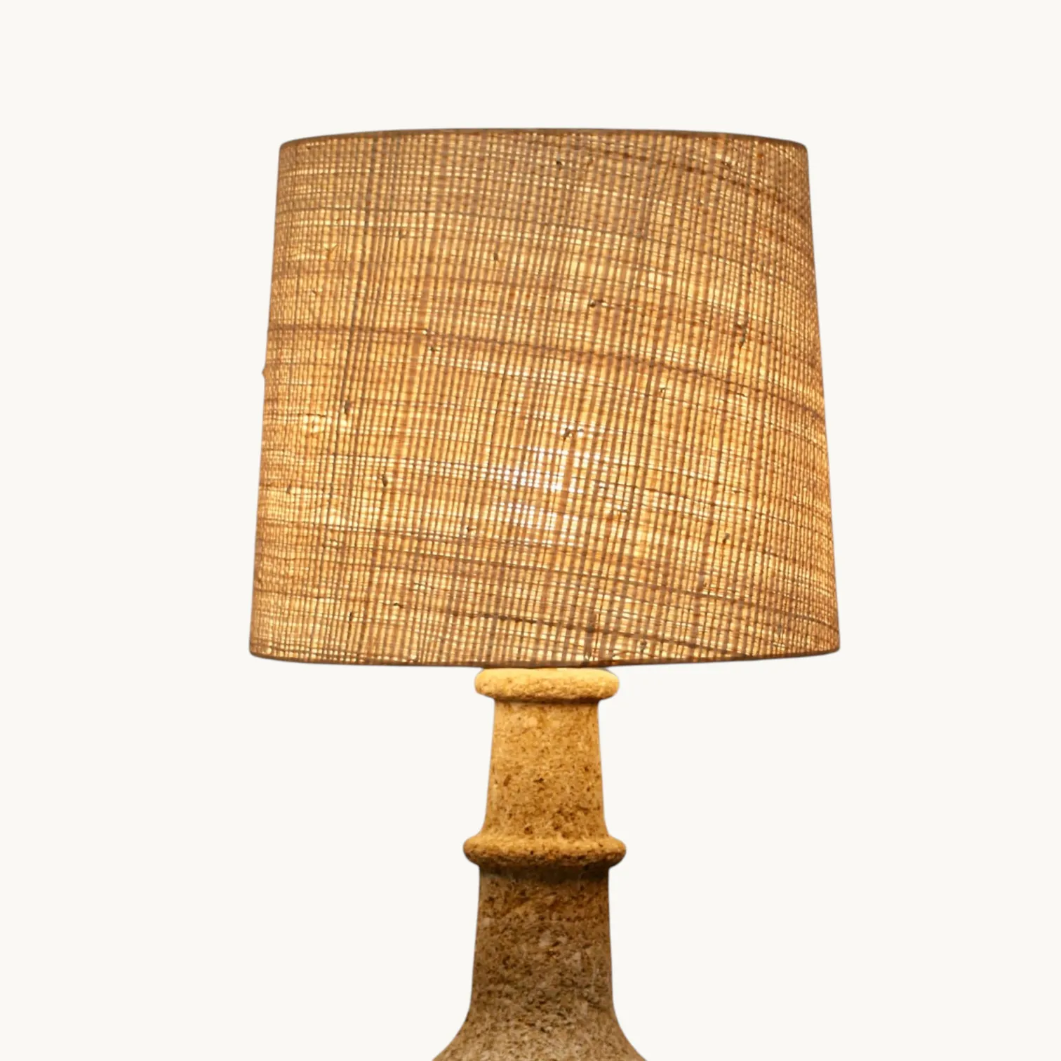 A large stone lamp, France 60s. image 1