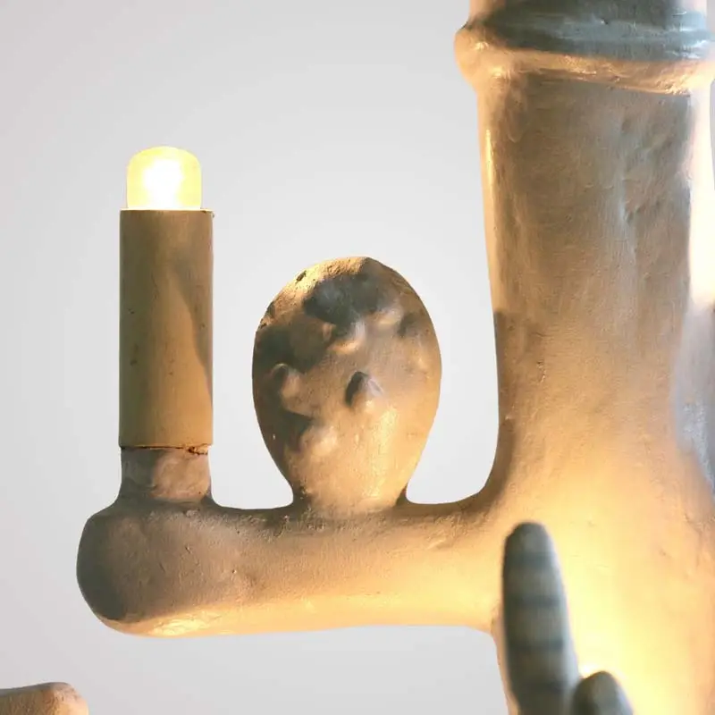 A resin chandelier, France 50s. image 2