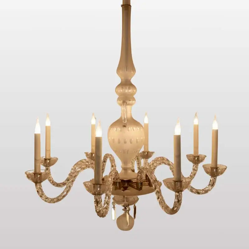 A large Murano glass chandelier. Italy, 1940s - Artismove