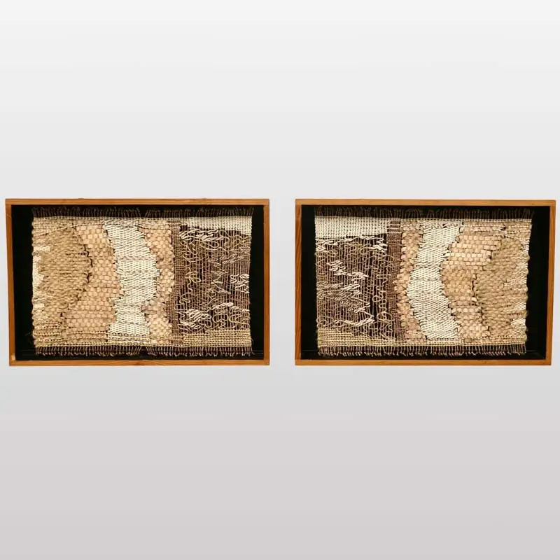 A pair of tapestries by Laura Holguin, 1990. image 2