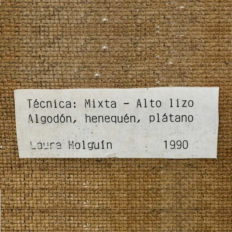 A pair of tapestries by Laura Holguin, 1990. image 5